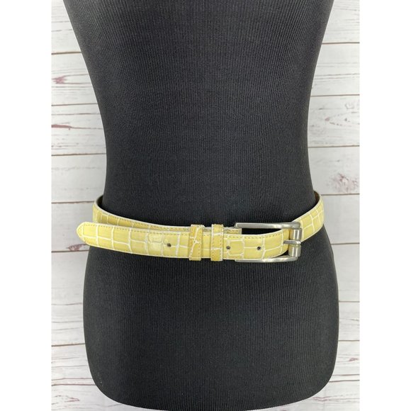 Amiee Lynn Italian Croco Leather Belt‎ Italian croco genuine leather lined sz L